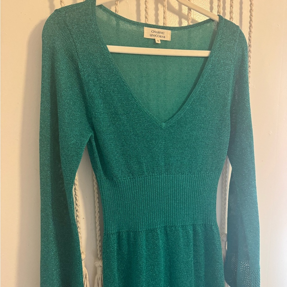 Chasing Unicorns “seeing stars” lurex stretch dress. - Picture 7 of 9